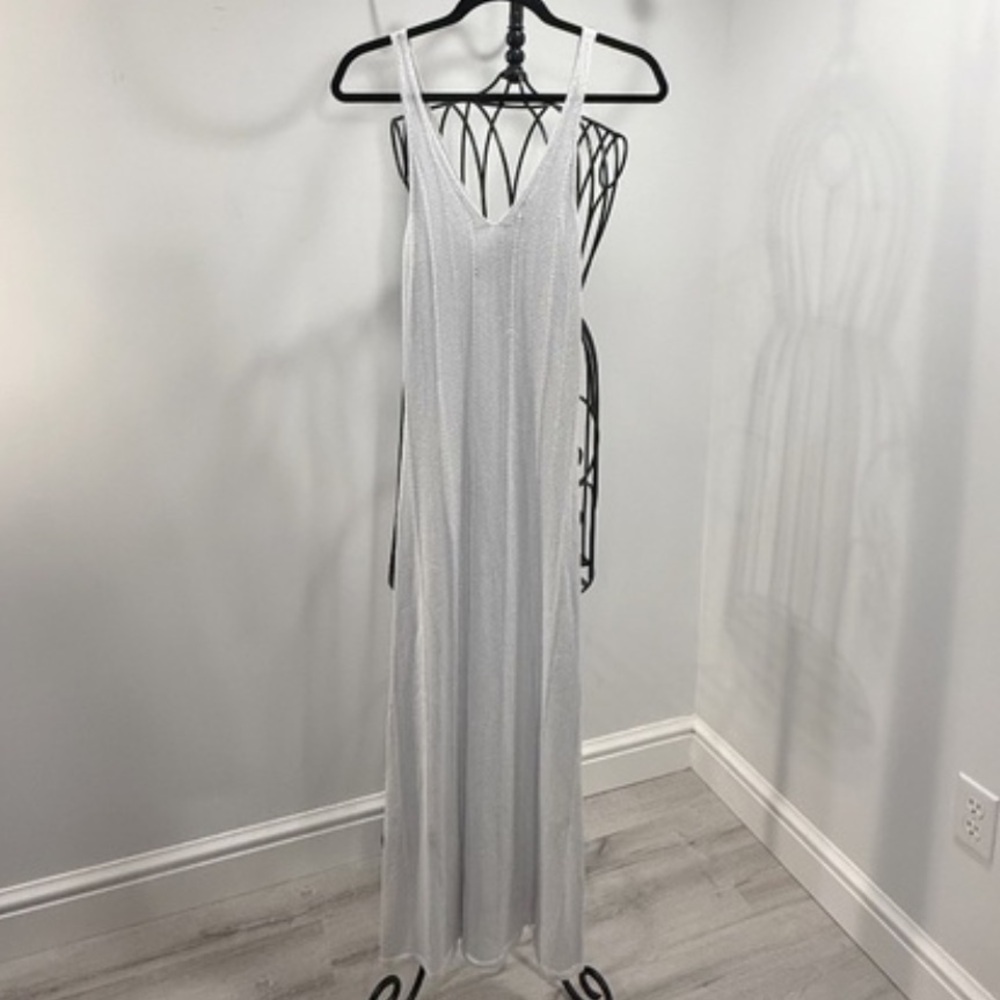 Hunter&Brown Metallic Silver Dress